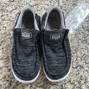 Hey Dudes: Wally Stretch Grey & Black: Mens size 10